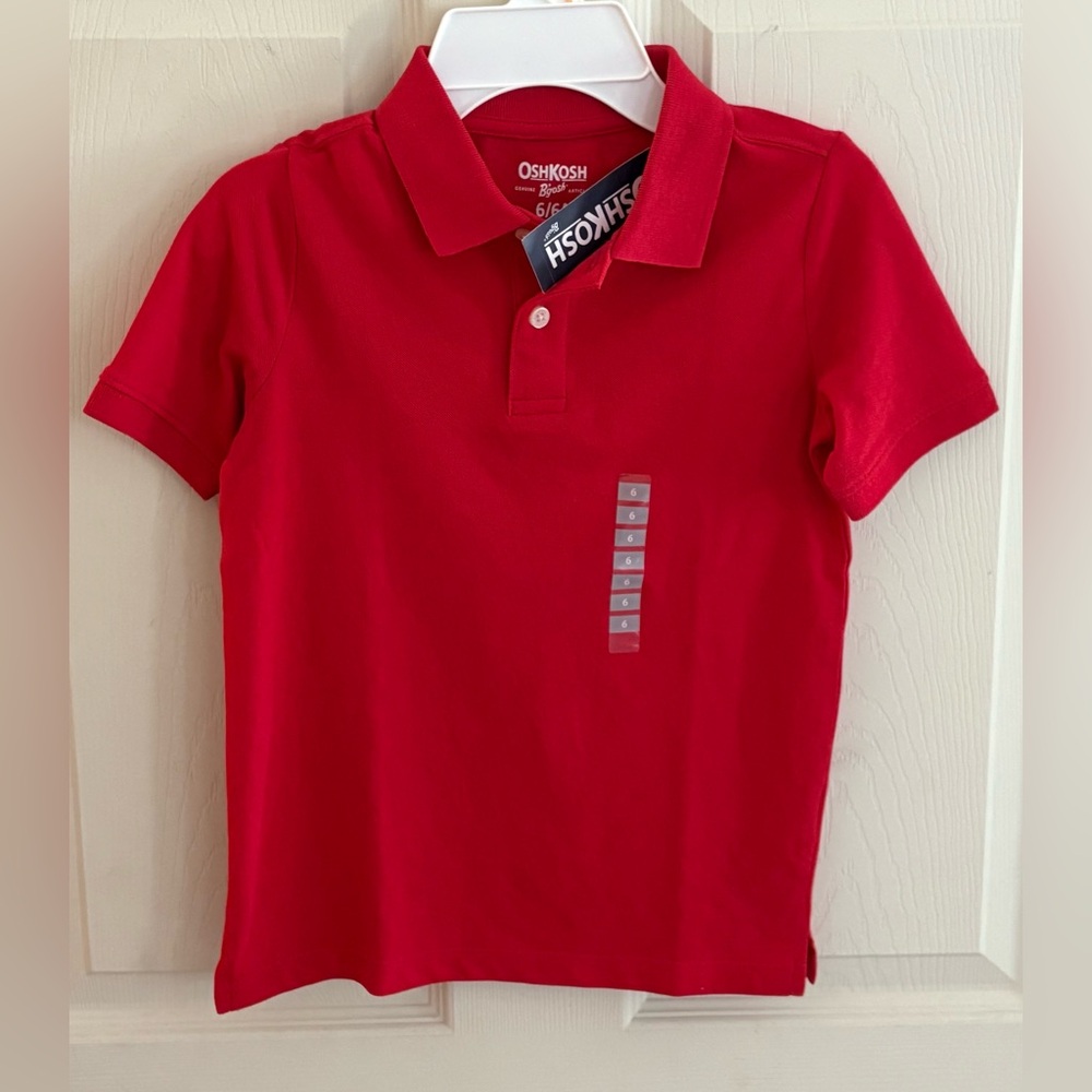 Oshkosh B’gosh Short Sleeve Polo Shirt Boys Size 6/6A